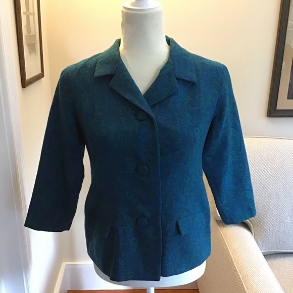 One of a kind, hand constructed jacket. Size 6ish - Picture 4 of 8